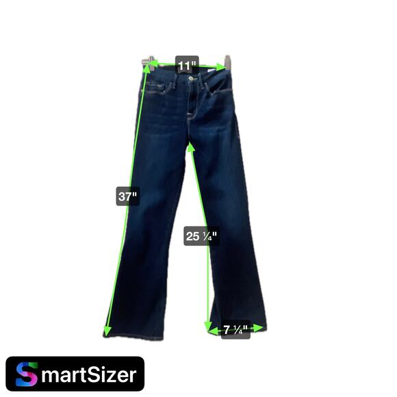 Frame Jeans Le Crop Mini Boot In Shade TEMPLE Size 25 - Picture 5 of 5